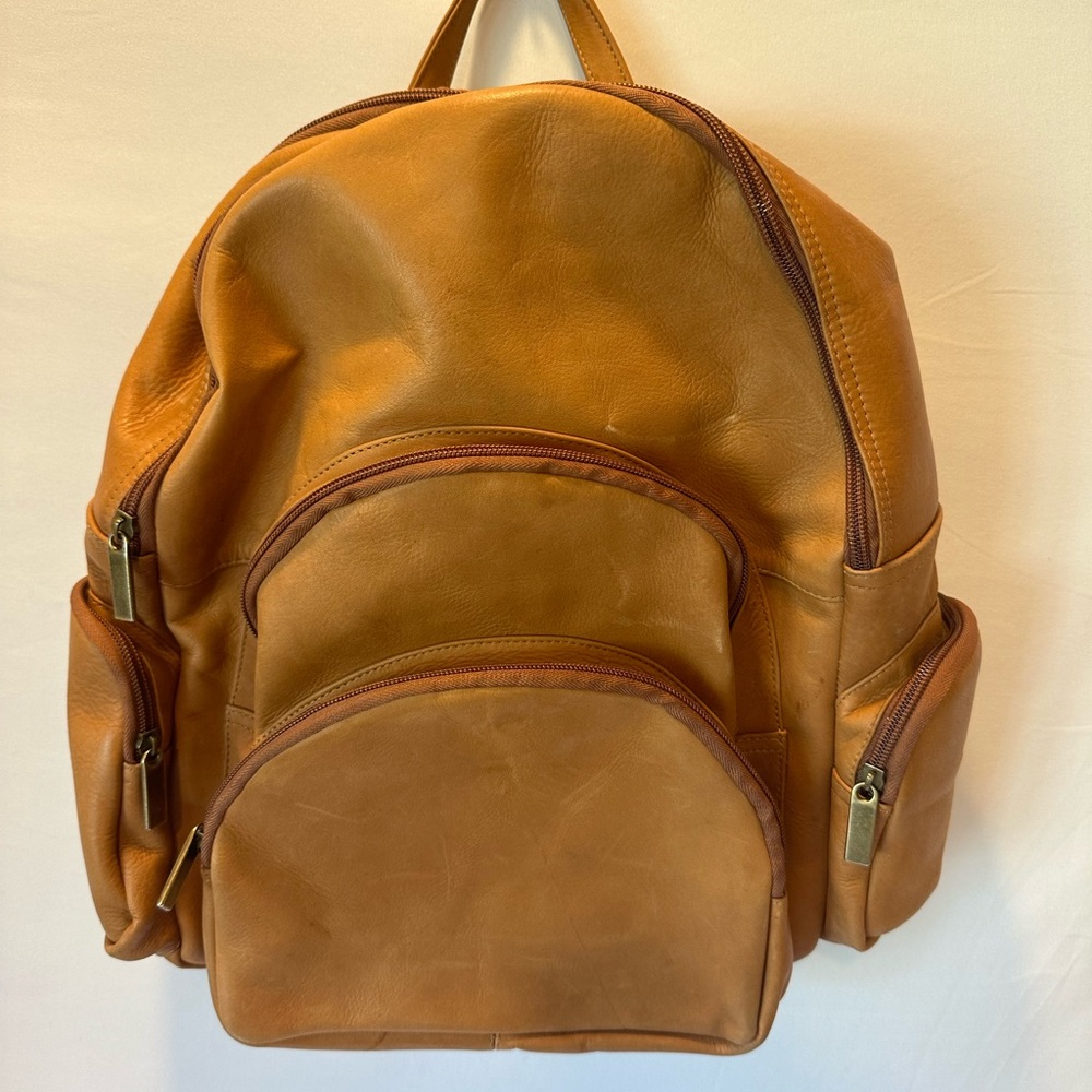 Wilsons leather David King tan leather Backpack